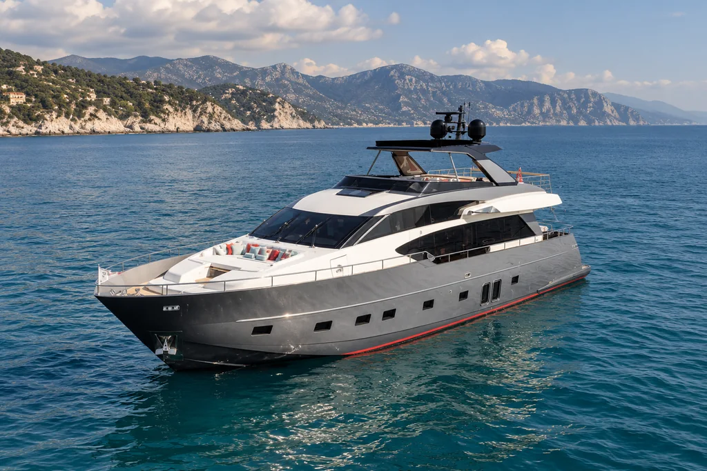 Sanlorenzo SL86 on the Gulf of La Spezia
